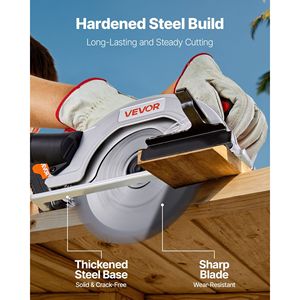 ชุดเลื่อยวงเดือนไร้สายขนาด7-1/4นิ้วเครื่องชาร์จแบตเตอรี่ไฟ LED แบบไร้แปรงถ่านความเร็ว5000รอบต่อนาทีความสามารถในการหมุน0-45องศา - Product Image 5