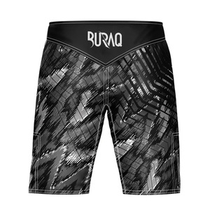 Shorts de combat MMA personnalisés pour hommes, entraînement décontracté, taille élastique, 100% coton, vêtements de combat en gros par Buraq MMA Sports - Product Image 2