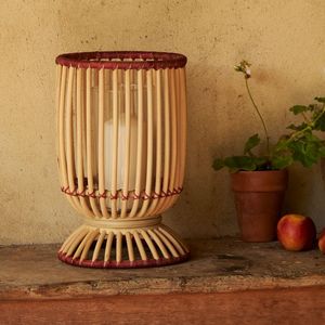 Support de bougie tissé à la main, rond, résistant à la chaleur, décoration d'intérieur, style rotin naturel durable - Product Image 6