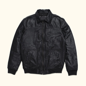 Veste en cuir classique pour homme – Manteau en cuir véritable de qualité supérieure style cowboy - Product Image 3