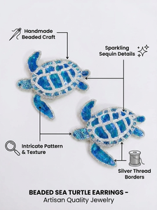 Blue Sequin Turtle Embroidered Patch Iron On Sew On Animal <b>Applique</b> Badge for Garment Decoration Clothing Accessories - Product Image 6