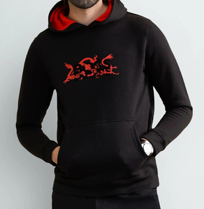 Sweat-shirt à capuche imprimé pour homme, coupe ajustée, en coton premium, décontracté, respirant, respectueux de l'environnement, OEM - Product Image 4