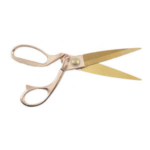 Ciseaux à manche en laiton, lames durables et aiguisées pour la coupe de tissus, la couture et l'utilisation en atelier - Product Image 1