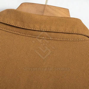 Chaqueta de Mezclilla para Hombre, 100% Algodón, con Cuello Alto y Logotipo Personalizado Impreso en la Parte Delantera, Tallas Grandes, Chaqueta de Invierno, Precio Bajo, Alta Calidad - Product Image 4