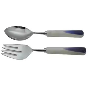 Durable Metal <b>Salad</b> Server Set Stainless Steel Serving <b>Tools</b> for Restaurants and Resorts - Product Image 4