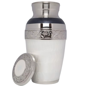 Urne funéraire en laiton noir brillant avec empreintes de pattes dorées, pot commémoratif en métal pour cendres de chien et de chat, vente en gros, fournitures funéraires - Product Image 5