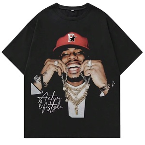 Vente chaude T-shirt imprimé personnalisé pour hommes doux 100% coton impression numérique fabriqué au Pakistan - Product Image 1