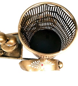 Porte-bouteilles en forme de cycle unique pour centre de table, présentoir de bar et objet cadeau, provenant d'Inde - Product Image 6