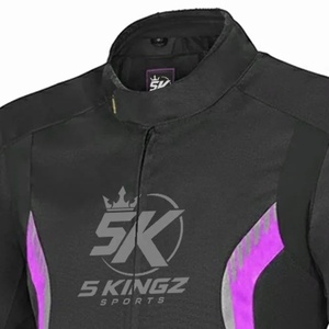 เสื้อแจ็คเก็ตมอเตอร์ไซค์แขนยาวสำหรับผู้หญิง 5 SPORTS สีดำ แบบ Color Block ระบายอากาศได้ดี กันน้ำ กันลม เหมาะสำหรับการแข่งขันทุกประเภท - Product Image 3