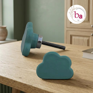 Tiradores de Cerámica con Forma de Nube para Muebles Industriales, Manijas Duraderas para Cocina, Dormitorio, Baño, Armario y Cajones - Product Image 1