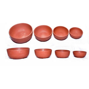 Ensemble de bols en argile jetables, légers, résistants à la chaleur, écologiques, style campagnard, pour les fêtes, en stock - Product Image 3