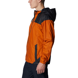 Chaqueta Cortavientos Clásica con Capucha Naranja Personalizada para Hombre, Sin Cierre, Impermeable, Resistente al Viento, para Invierno 2026 - Product Image 2