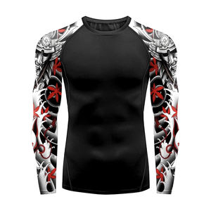 Chemises de compression pour hommes de haute qualité, personnalisées, à manches longues, 100% polyester, chemises de compression pour hommes - Product Image 6