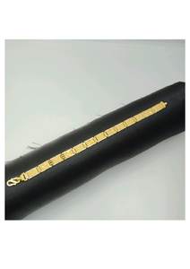 Bracelet pour homme en or jaune 22 carats avec motif carré géométrique, finition design, bijoux traditionnels et modernes de qualité supérieure - Product Image 3