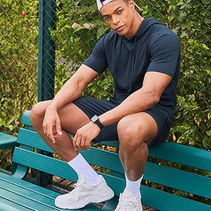 Men’s Cotton Hoodie Shorts <b>Set</b> Lightweight Breathable Summer Outfit Casual Streetwear Gym Fitness Daily Wear Clothing - Product Image 3