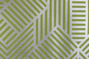Cadres photo en papier artisanal sans bois, sans acide, en coton recyclé 100 GSM, imprimé de rayures zigzag argentées métalliques, papier vert - Product Image 3