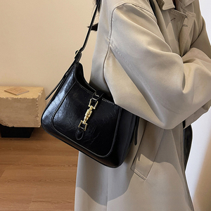 Sac bandoulière antivol en cuir PU marron avec sangle amovible, fermeture éclair, style minimaliste pour femmes - Product Image 4
