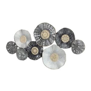 Art mural en métal pour l'intérieur de la maison au design antique, multicolores, salon, accessoires d'art mural en métal rustique - Product Image 1