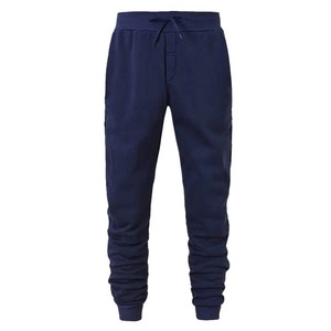Ensemble de survêtements décontractés pour hommes, couleur bleu marine personnalisée, à capuche, manches longues, 100% polyester polaire, vêtements d'automne et d'hiver, deux pièces - Product Image 3