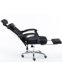 Chaise de bureau de luxe à dossier haut inclinable avec repose-pieds pour bureaux modernes, confort ultime