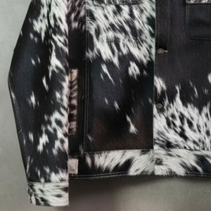 เสื้อแจ็คเก็ตหนังวัวแท้คุณภาพสูงสำหรับผู้ชาย ดีไซน์คอตั้งแบบซิป กันลม เสื้อคลุมกันหนาวสำหรับฤดูหนาว - Product Image 5