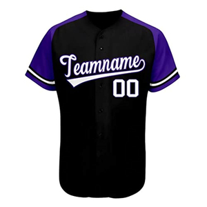 Custom Baseball Jersey Digital Printing Team Uniform Sportswear 100% Polyester Quick Dry Short Sleeve Front Manufacturer Unisex - Product Image 2