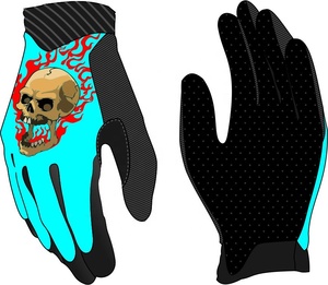 Wholesale Custom Logo Full Finger <b>MX</b> Motocross Sports <b>Gloves</b> Touch Screen UV Protection Leather Material Lightweight Designed - Product Image 2