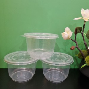 Free samples Eco-friendly 24oz Storage <b>Boxes</b> Round Shape Plastic Box for Food/Fruit/Salad With Lid Customized Logo Transparent - Product Image 5
