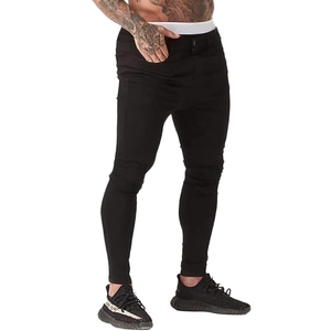 Jeans skinny déchirés pour hommes, coupe slim, denim tendance, pantalon décontracté, streetwear - Product Image 4