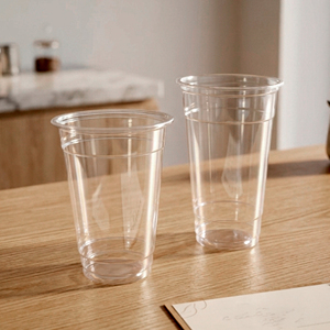 95mm Diameter Round Disposable <b>Cups</b> Transparent PP Plastic <b>Cup</b> With Dome Lid For <b>Cold</b> Beverages Coffee Tea Juice - Product Image 1