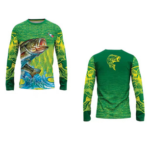 Personnalisez votre design, maillot de pêche australien en sublimation, protection UV, séchage rapide, chemises de pêche pour hommes - Product Image 3