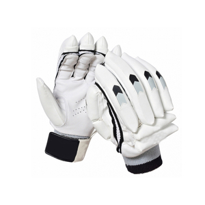 Gants de frappe de cricket en cuir Pittards professionnels personnalisés, légers, haute protection, rembourrage gris glacé, protège-mains de frappe. - Product Image 2