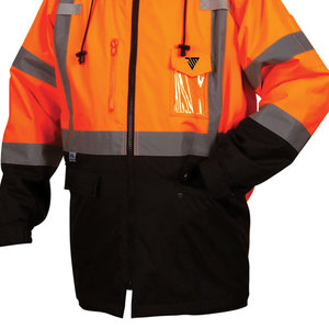 Gilet de course réfléchissant style américain pour l'hiver, avec motif lettres, pour la sécurité routière et les travaux de construction, pour hommes - Product Image 5