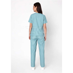 Hospital Scrubs Medical Uniform <b>Set</b> Breathable Soft Comfortable <b>Doctor</b> Nurse Clinic Workwear Top Pants - Product Image 6