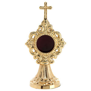 Monstranza de Latón de Alta Calidad, Monstranza de Latón Hecha a Mano, Monstranza Sagrada para Ceremonias y Decoración de Oración en la Iglesia Católica - Product Image 6