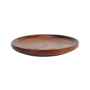 Plateau à pain en bois lisse pour la maison, ustensiles de cuisine, assiette à épices ronde - Product Image 4