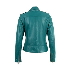 Chaqueta de cuero genuino para mujer, diseño nuevo de alta calidad, estilo casual, corte ajustado, moderno y transpirable, de Pakistán. - Product Image 6