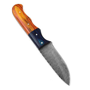 Couteaux de chasse en acier au carbone de qualité industrielle pour l'extérieur, avec manche en bois, motif personnalisé OEM pour le camping et la chasse - Product Image 2
