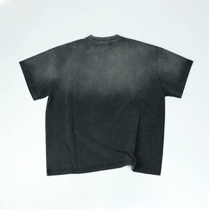 เสื้อยืดผู้ชายทรงหลวม คอโอ ผ้าฝ้าย 100% ระบายอากาศได้ดี ทรงยาวปกติ ลวดลายเรียบง่าย สไตล์ลำลอง กำลังเป็นที่นิยม - Product Image 2