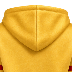 PDK Striped Sleeve <b>Hoodie</b> <b>Women</b> Gold <b>Red</b> 1923 Block Letters Pullover Hooded Sweatshirt Ribbed Waistband Sorority - Product Image 6