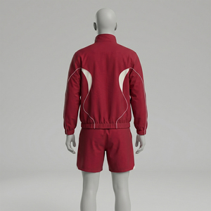 Survêtement complet personnalisé grande taille à capuche, coupe-vent, léger, pour le sport, la course et les loisirs en extérieur - Product Image 4