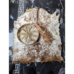 Tambor Chamánico Redondo Hecho a Mano de 16/20 Pulgadas con Piel de Cabra, Instrumento de Sanación Sonora, Tambores Chamánicos - Product Image 6
