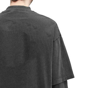 Camiseta de manga larga de doble capa 100% algodón 260 g/m², oferta especial, informal, para hombre, con estampado, en blanco. - Product Image 6