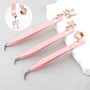 ชุดแหนบต่อขนตา Morje Surgical Precision สแตนเลสสตีล พร้อมจี้ตกแต่ง สีดำ ปลายเรียบ 10 มม. จับถนัดมือสำหรับต่อขนตา - Product Image 6