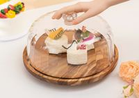 Support à gâteau élégant fait main en bois écologique, antiadhésif et non toxique, compatible lave-vaisselle
