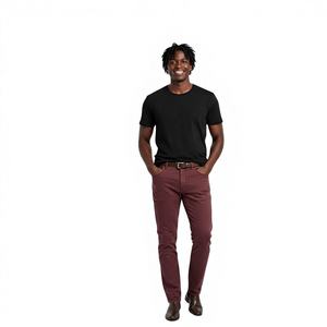 Tela Elástica de Algodón y Spandex al por Mayor, 300 GSM, 95% Algodón, 5% Elastano, Hilo Peinado, Peso Medio, Tejido de Sarga Roto para Prendas - Product Image 2