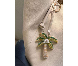 Handmade Chili Pepper Bead Keychain Cute Red Pepper Bead Embroidery <b>Key</b> <b>Ring</b> <b>Bag</b> Charm Aesthetic Purse Accessory BY MULTI CRAFT - Product Image 2