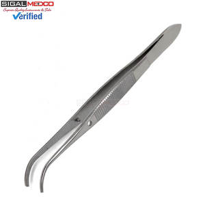 Pinzas Iris Eye con 4 Puntas Curvas Dentadas, Acero Inoxidable, Instrumento Quirúrgico Manual, Oftalmológico, Médico, Clínico - Product Image 4