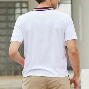 เสื้อโปโลลายทางผู้ชาย ขายส่ง เสื้อกอล์ฟ คอปกพับได้ เสื้อเทนนิสชาย - Product Image 5