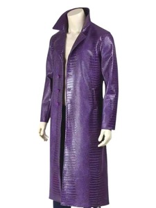 Gabardina de Cuero Morada de Joker Suicide Squad - Product Image 3